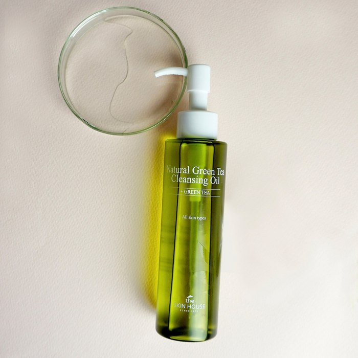 Ulei hidratant calmant pentru curatarea si demachierea tenului The Skin House Natural Green Tea 150ml [2]