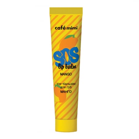 PROMOTII - Balsam de buze Cafe Mimi SOS Lip Balm Mango cu extracte naturale si Vitaminele E si F 15ml