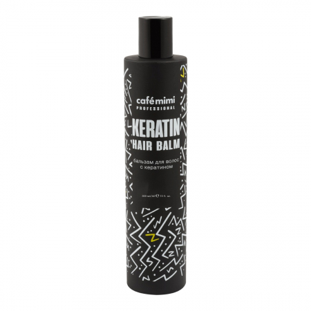 Balsam de par Cafe Mimi Hair Balm Professional Keratin cu Cheratina si extracte naturale, pentru par deteriorat si vopsit 300ml