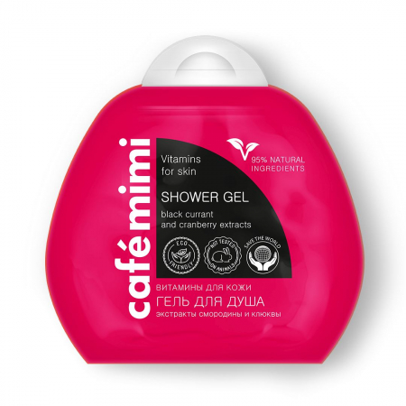 Gel de dus Cafe Mimi Vitamins for Skin cu extracte naturale 100ml