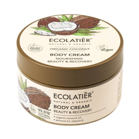 Crema de corp nutritiva vegana Ecolatier Organic Coconut Nourishing 250ml [0]