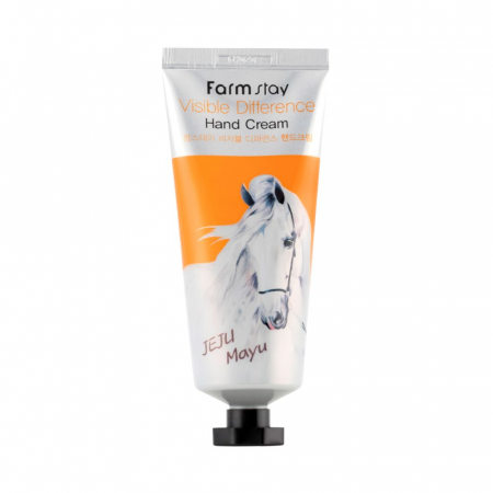 Crema de maini hidratanta Farmstay Visibile Difference Hand Cream Jeju Mayu 100gr
