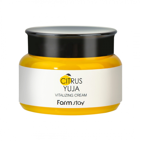 INGRIJIRE TEN SENSIBIL - Crema pentru fata revitalizanta cu efect antirid si luminozitate Farmstay Citrus Yuja Vitalizing 100g