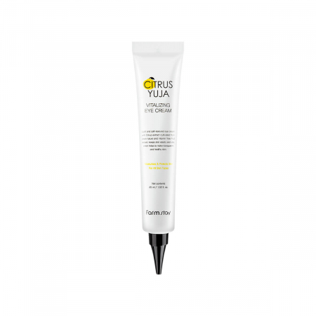 INGRIJIRE TEN SENSIBIL - Crema pentru ochi revitalizanta cu efect antirid si luminozitate Farmstay Citrus Yuja Vitalizing 45ml