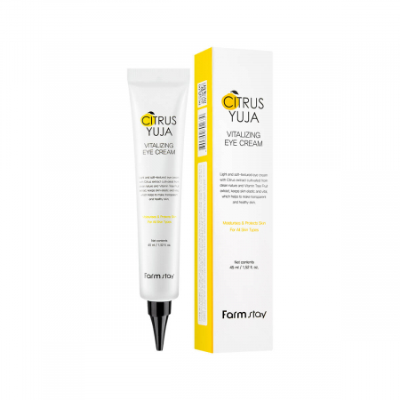 Crema pentru ochi revitalizanta cu efect antirid si luminozitate Farmstay Citrus Yuja Vitalizing 45ml [1]