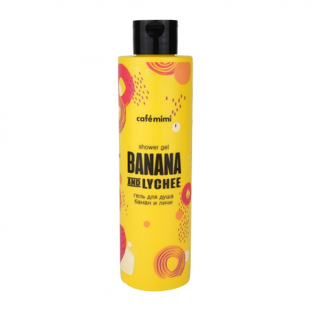 Gel de dus Cafe Mimi Banana and Lychee cu aroma tropicala si extracte naturale de Banane, Litchi si Ulei de Cocos 300ml [0]
