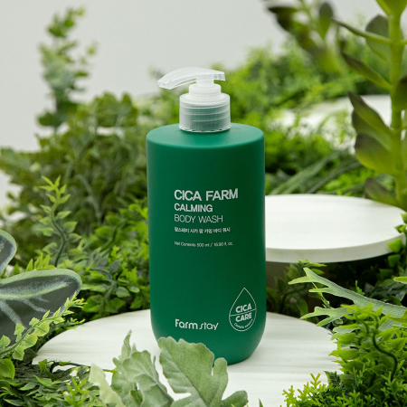 Gel de dus hidratant calmant hipoalergenic Farmstay Cica Farm Calming Body Wash 500ml [1]