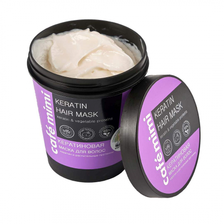 Masca de par Cafe Mimi Hair Mask Keratin  pentru parul deteriorat si uscat 220ml [1]