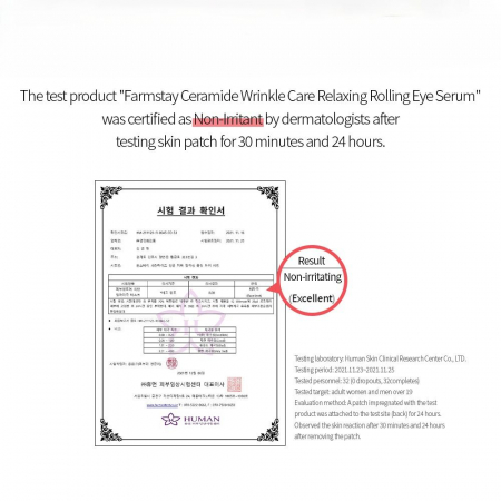 Ser concentrat de ochi antirid nutritiv cu masaj Farmstay Ceramide Wrinkle Care Relaxing Rolling Eye 25ml [4]