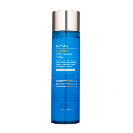 Ser concentrat de fata antirid hidratant Farmstay Collagen Water Full Moist Serum 250ml
