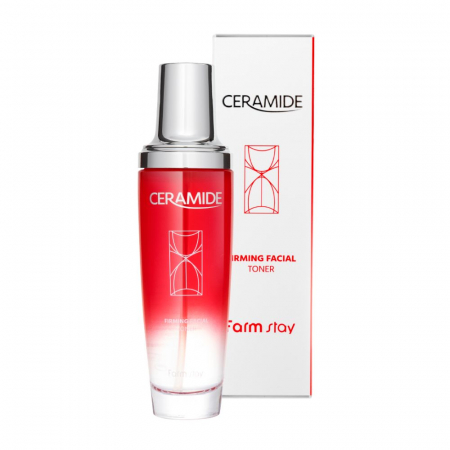 Set antirid nutritiv in 4 Pasi Farmstay Ceramide Firming Facial Ser Fata, Crema pentru Ochi, Crema de Fata si Toner CADOU [1]