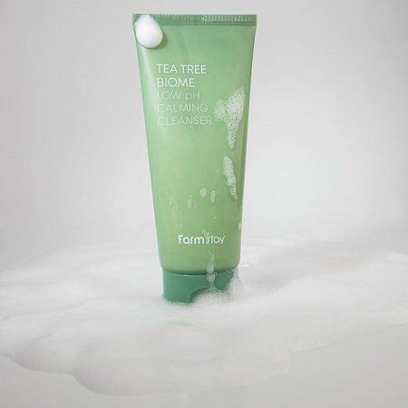 Spuma pentru curatare fata hidratanta calmanta Farmstay Tea Tree Biome Low Ph Calming 180ml [6]