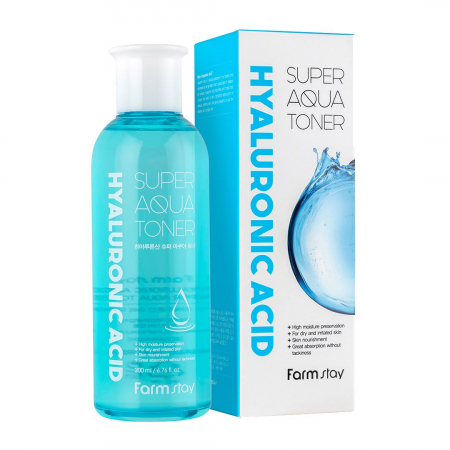 Toner pentru fata super hidratant Farmstay Hyaluronic Acid Super Aqua 200ml [1]