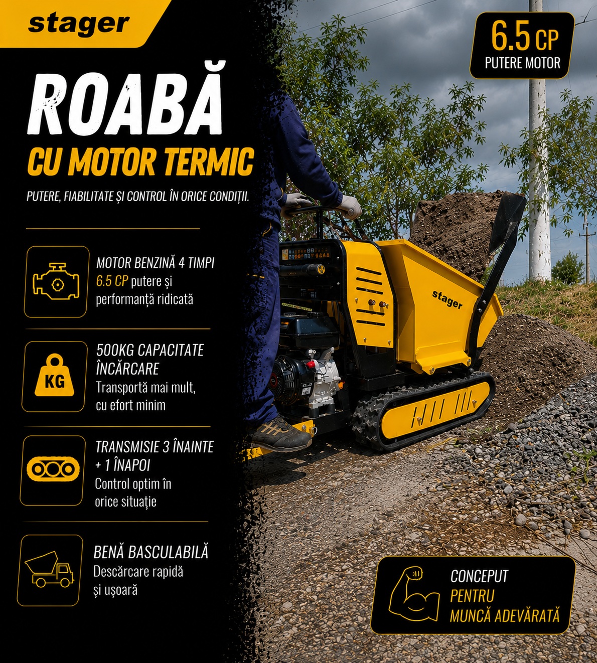 Roabe cu motor termic