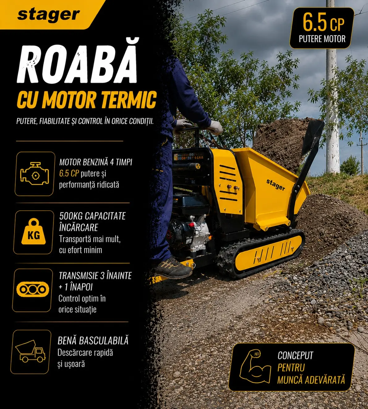 Roabe cu motor termic