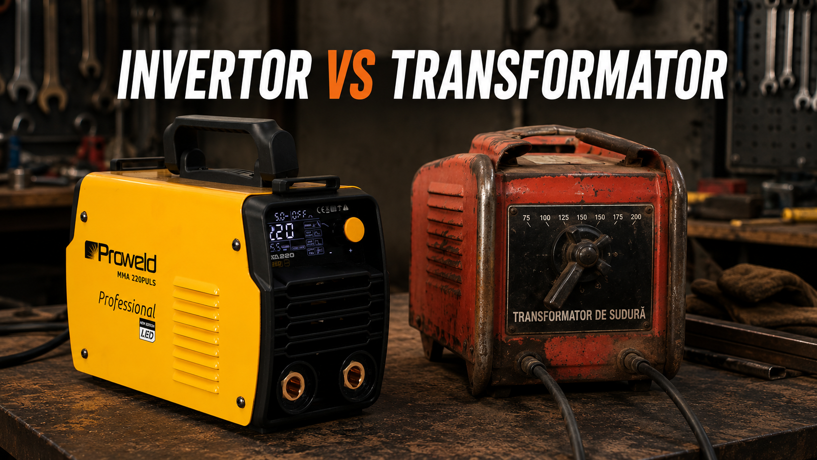 Invertor de sudura vs transformator