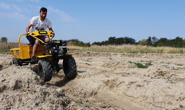 Pachet motocultor ProGARDEN Campo 753, 7 cp, roti late, tip ATV [3]
