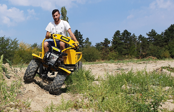 Pachet motocultor ProGARDEN Campo 753, 7 cp, roti late, tip ATV [2]