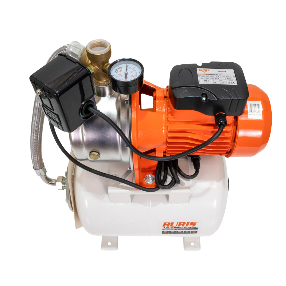Hidrofor RURIS AquaPower 6009S, 880W, rezervor 24L, debit 46 l/min, refulare 45m [4]
