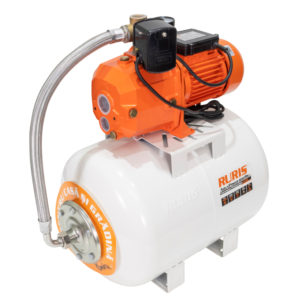Hidrofor RURIS AquaPower 8009S, 1100W, rezervor 50L, absorbtie pana la 25m, debit 30 l/min [5]