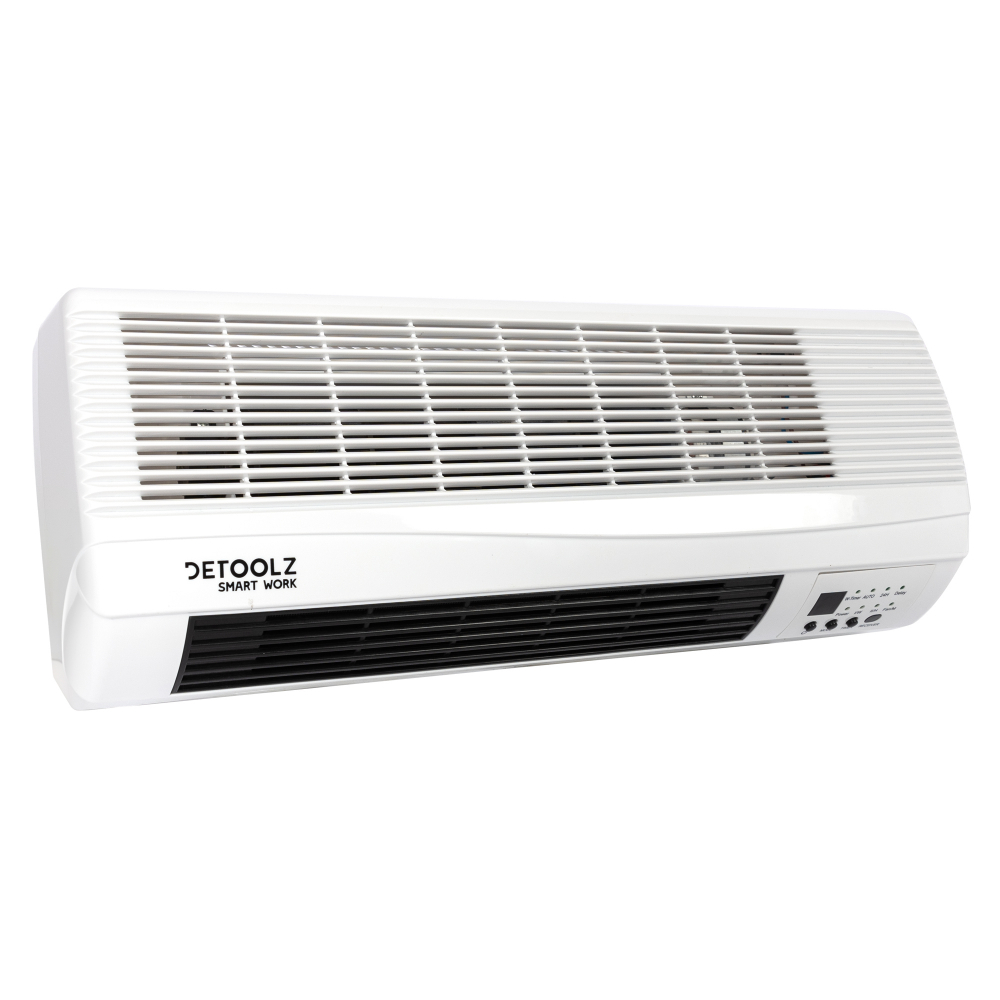 Aeroterma de perete Detoolz, 2KW, 2 trepte de putere, cu afisaj LED si termostat [3]