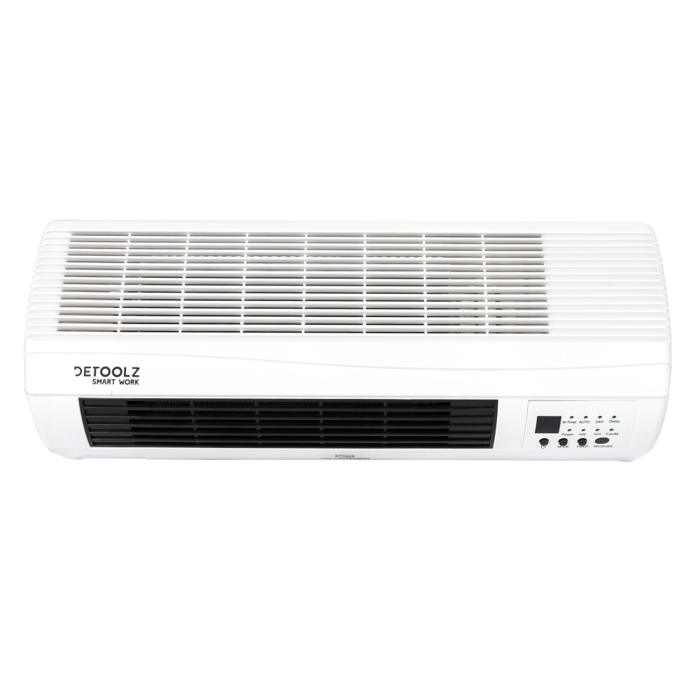 Aeroterma de perete Detoolz, 2KW, 2 trepte de putere, cu afisaj LED si termostat [1]