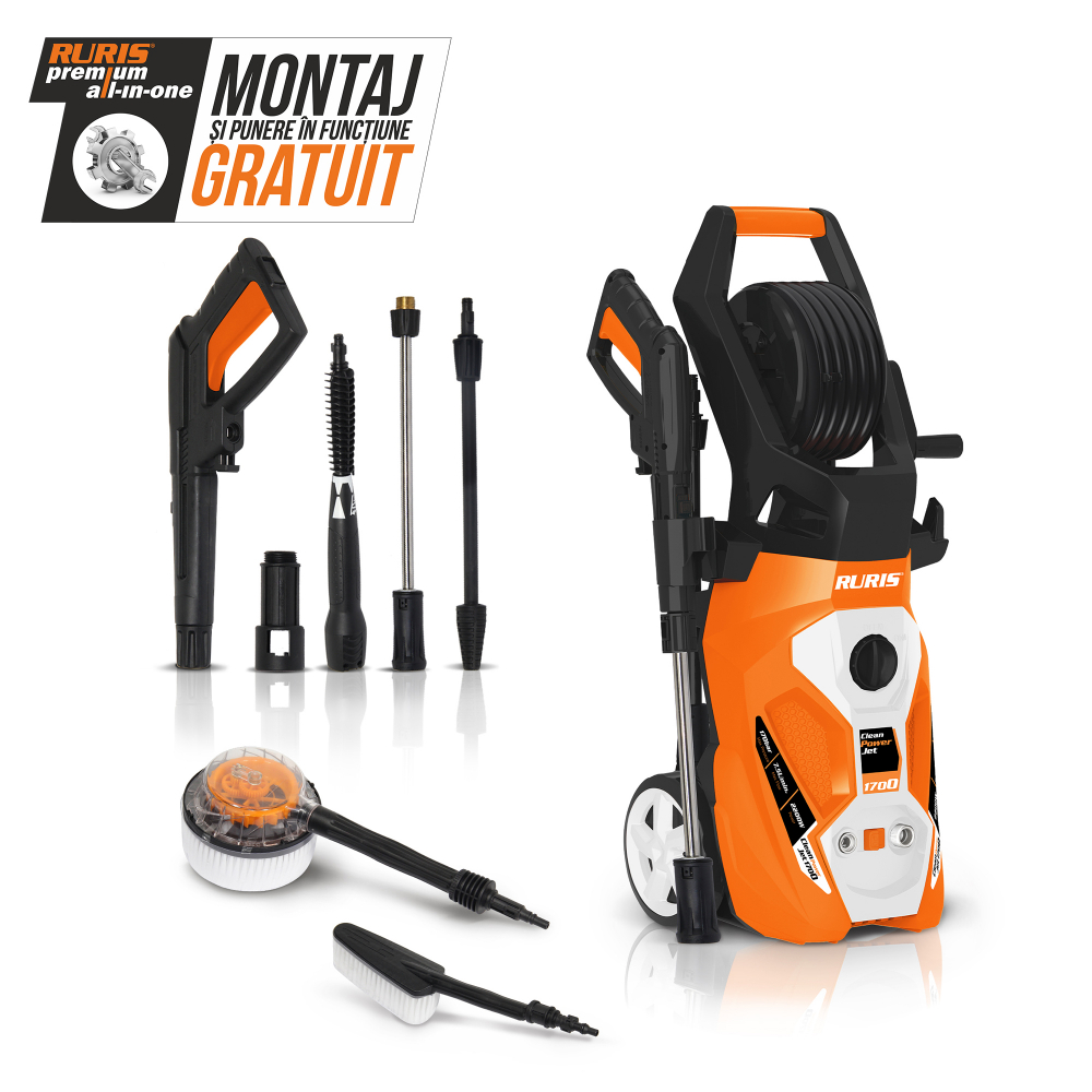 Aparat spalat cu presiune RURIS CleanPowerJet 1700, 2200W, 170 Bar, debit 7,5 l/min [2]