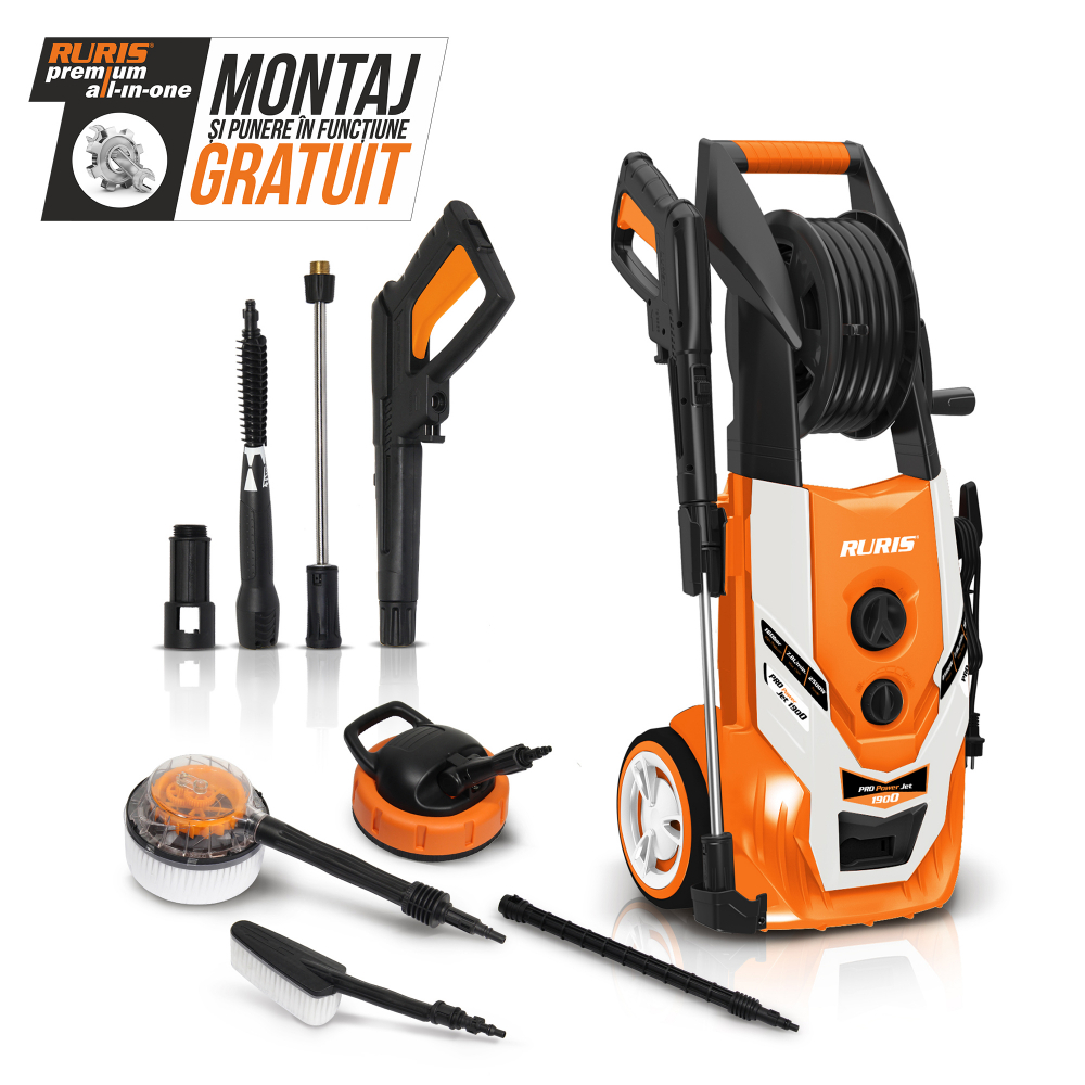 Aparat spalat cu presiune RURIS ProPowerJet 1900, 2500W, 160 Bar, debit 7,8 l/min [2]