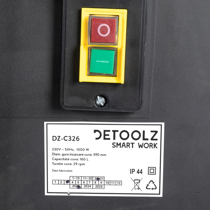 Betoniera Detoolz DZ-C326 160L 1000W [8]