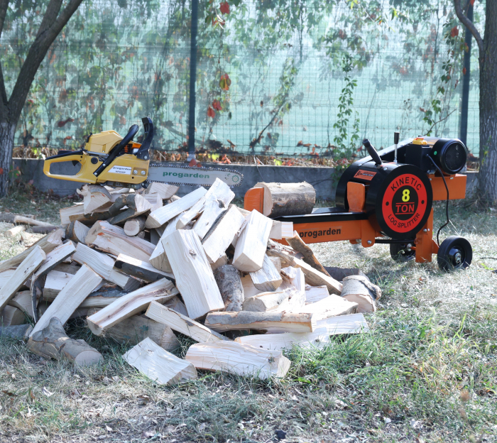 CADOU drujba la Despicator cinetic busteni ProGARDEN BT-EK8 51300EK8 , 8T, 230V, 2kW, Dmax 350mm + Motoferastrau ProGARDEN MF3040P  400mm, 3CP, benzina 2t, 51cmc [4]