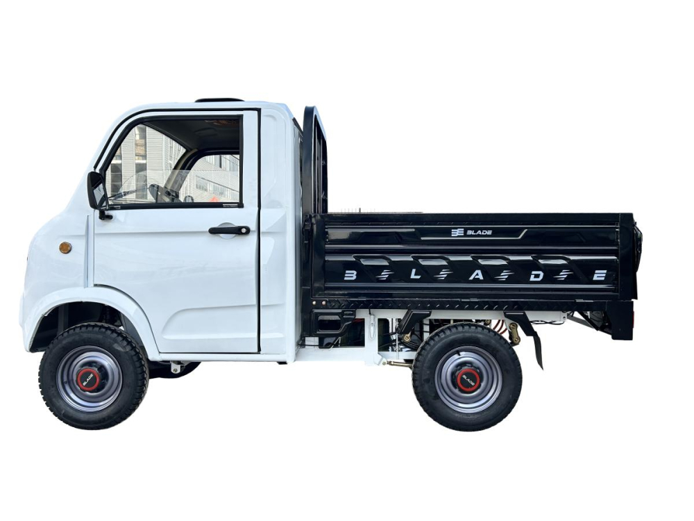 Camioneta electrica PICKUP BLADE CARGO PRO 12 fara permis, 3000W, viteza 25 km/h, autonomie 100 km, Alb + Negru [5]