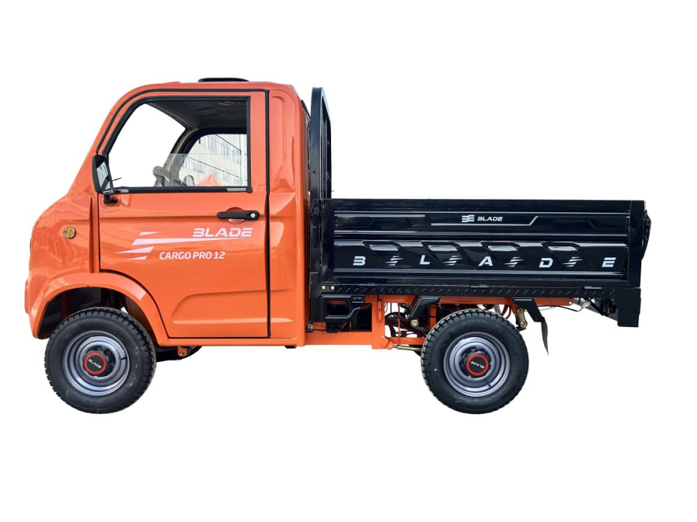 Camioneta electrica PICKUP BLADE CARGO PRO 12 fara permis, 3000W, viteza 25 km/h, autonomie 100 km, Portocaliu + Negru [4]