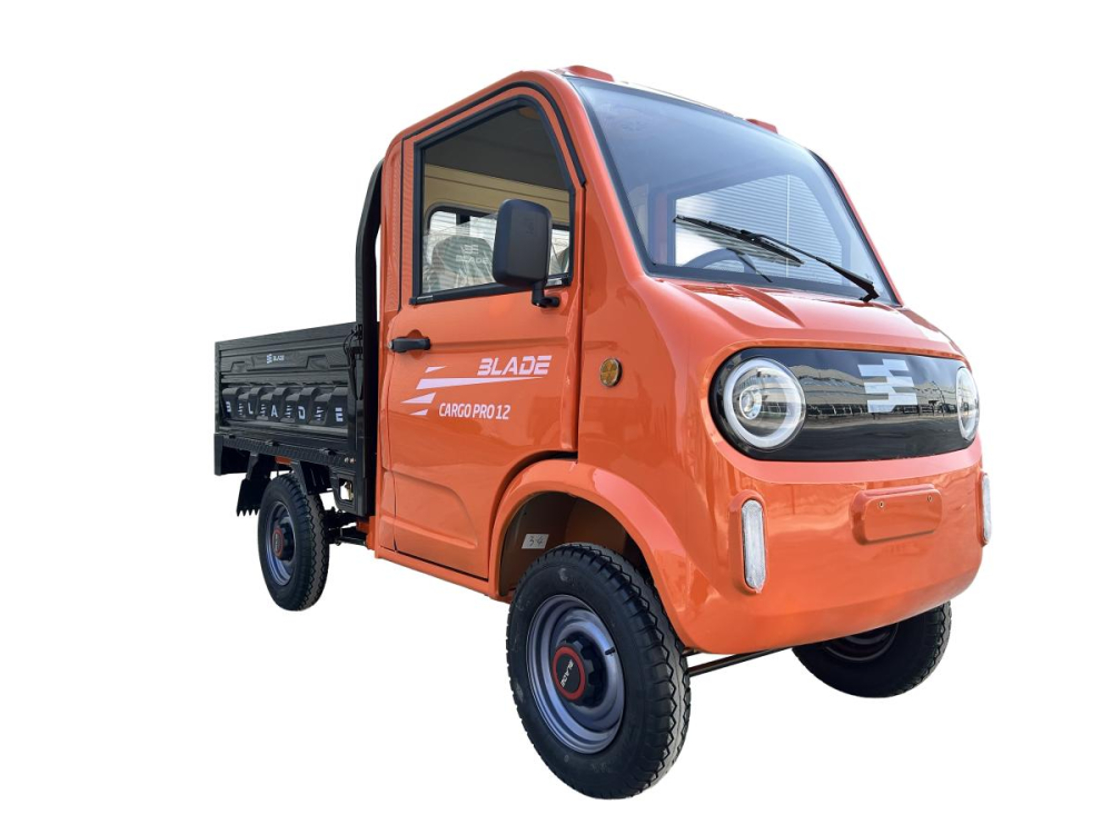 Camioneta electrica PICKUP BLADE CARGO PRO 12 fara permis, 3000W, viteza 25 km/h, autonomie 100 km, Portocaliu + Negru [2]