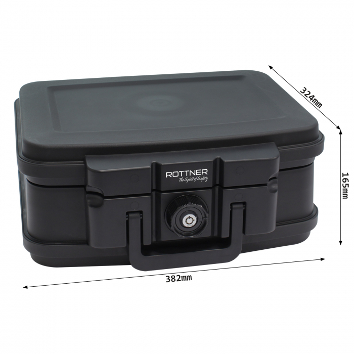 Casetă Antifoc Rottner Fire Data Box 1 Închidere pe Cheie Neagră [5]