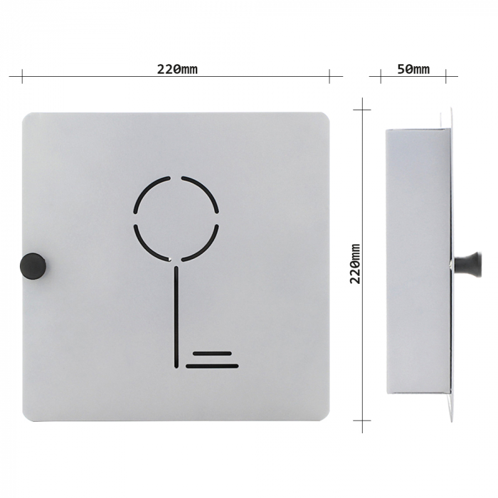 Casetă Chei Rottner Key Collect 10 Închidere Magnetică Gri [4]