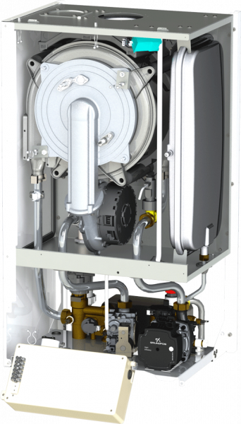 Centrala termica in condensare Motan MKDens25 C38GC25 25 kW, hidrobloc bronz, kit evacuare  inclus [2]
