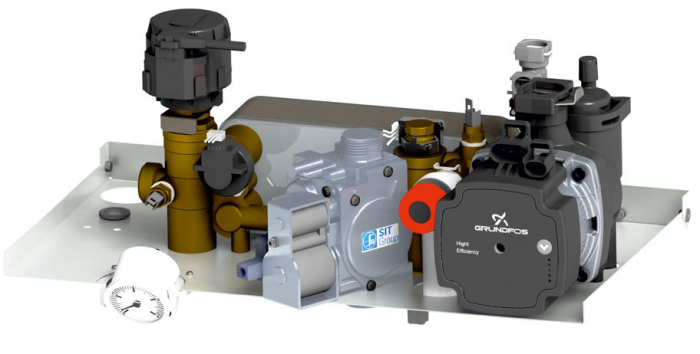 Centrala termica in condensare Motan Condens Plus 100 - 35 kw C38GC35V1, kit evacuare  inclus, model 2021 [5]