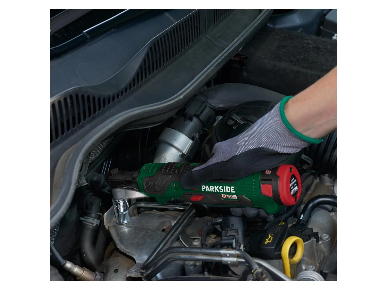 Cheie cu clichet Parkside PAR 12 B1, 12V, 54 Nm cu acumulator si incarcator [3]