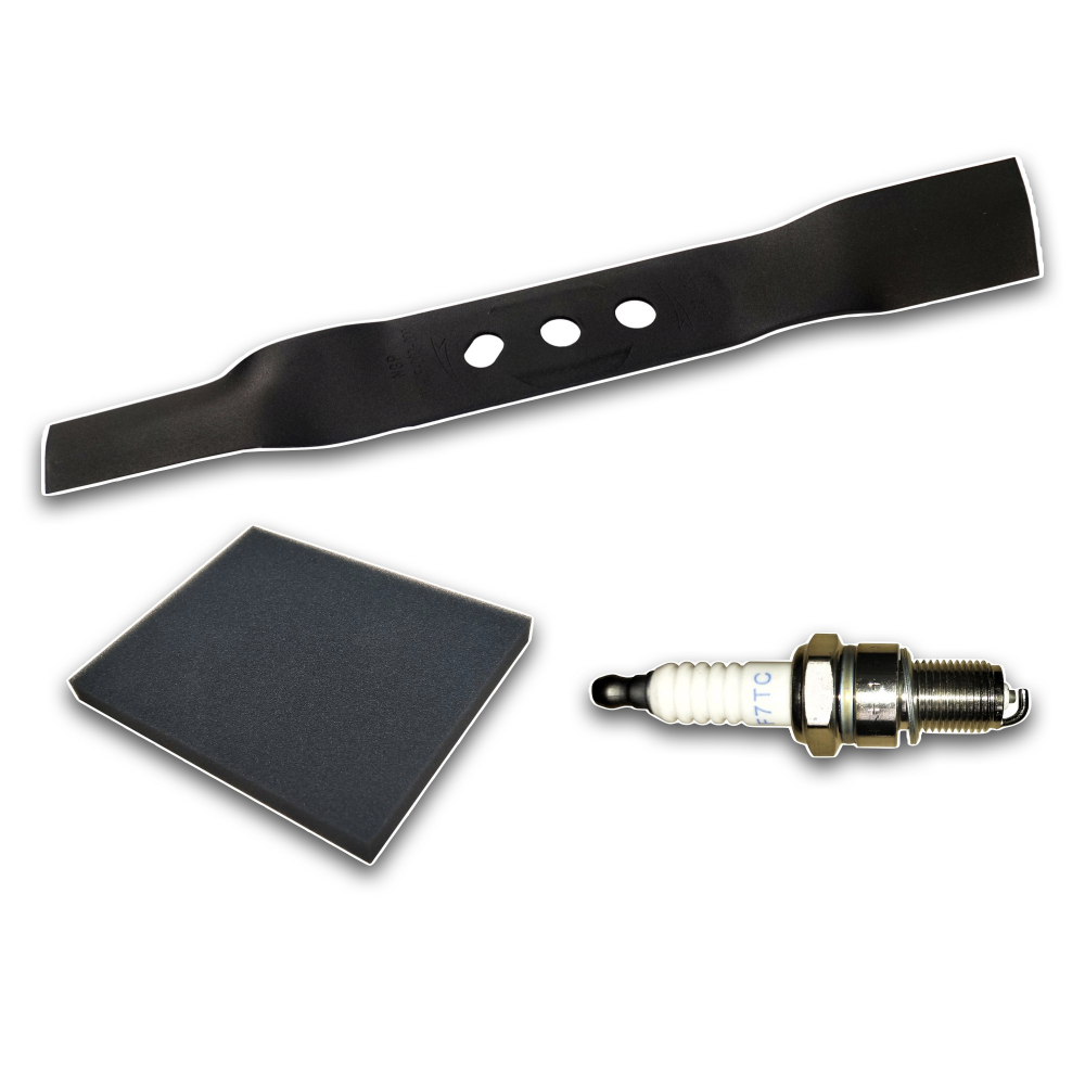 Pachet ProGarden T400i - Cutit, Filtru Aer, Bujie (Set Revizie Masina de Tuns Iarba) [1]