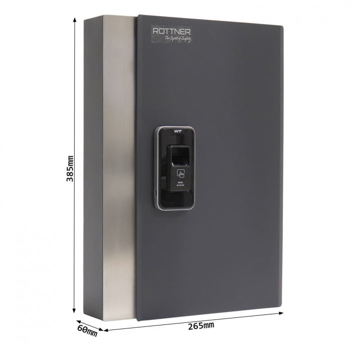 Depozitar Cheie Rottner Key Pro 24 Antracit cu Încuietoare Amprentă Digitală [4]