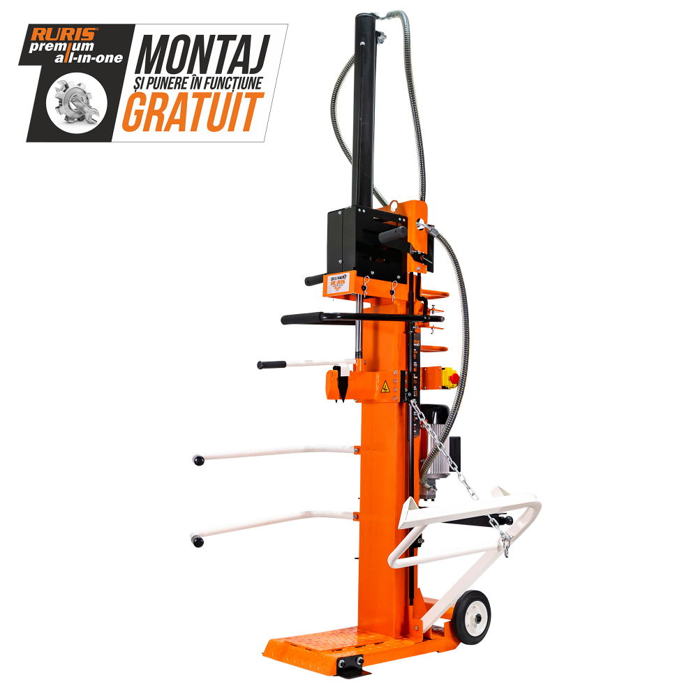 Despicător de lemne RURIS DLV1400, 14 tone, motor electric monofazat 3700 W, Dmax 400 mm [2]