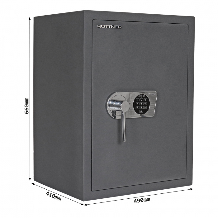 Dulap de Arme Certificat Antiefracţie Rottner KWT-65 EN-1 Închidere Electronică Antracit [5]