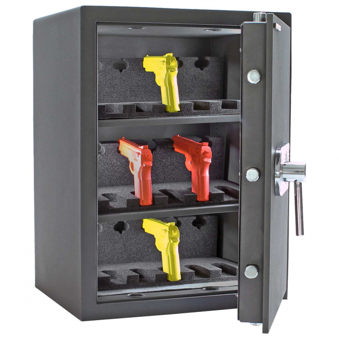 Dulap de Arme Certificat Antiefracţie Rottner KWT-65 EN-1 Închidere Electronică Antracit [3]
