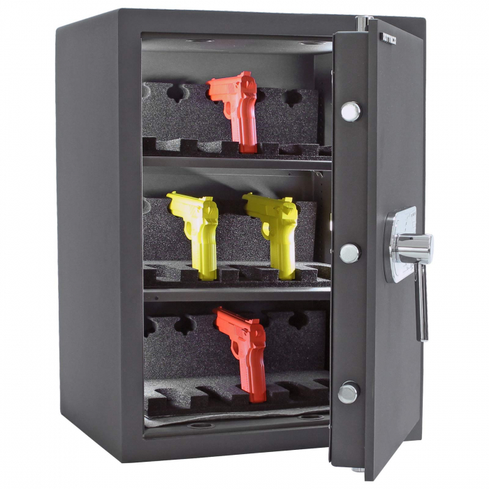 Dulap de Arme Certificat Antiefracţie Rottner KWT-65 EN-1 Închidere pe Cheie Antracit [3]