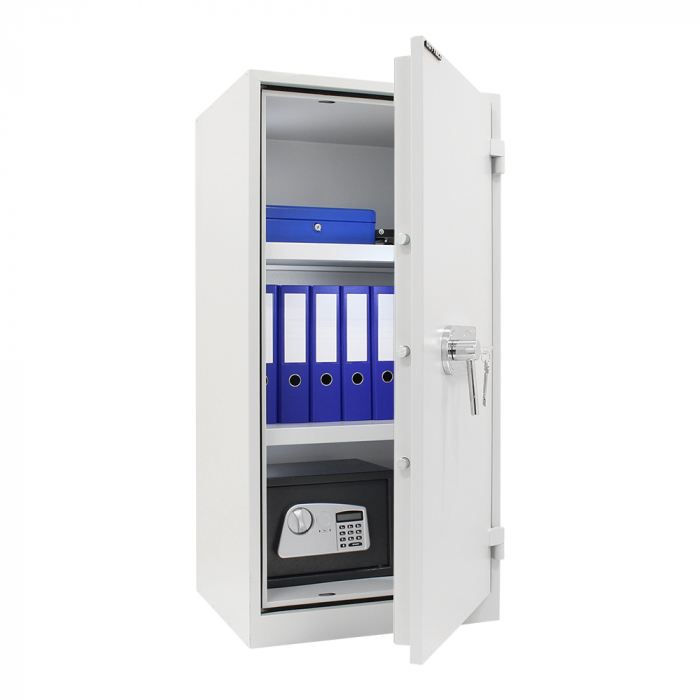 Dulap pentru Birou Antiefracţie Rottner Office 1 Premium Închidere Cheie Gri Deschis [3]