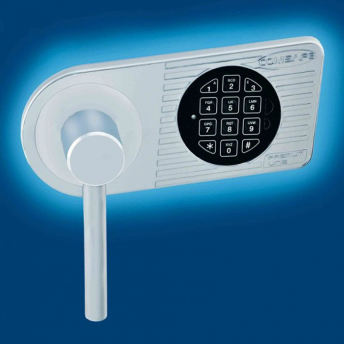 Dulap pentru Birou Rottner Kanzlei Premium SB 195L Închidere Electronică Alb Aluminiu  [2]