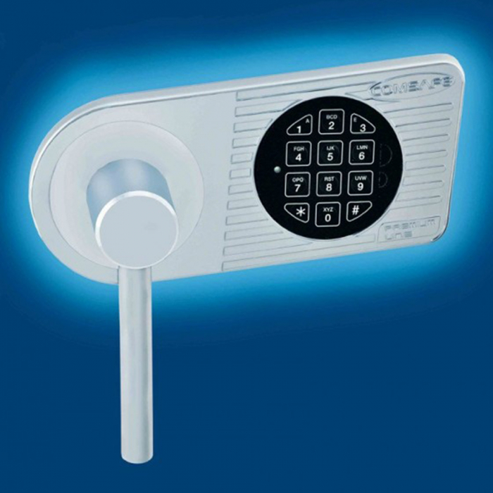 Dulap pentru Birou Rottner Kanzlei Premium SB 195XL Închidere Electronică Alb Aluminiu [2]