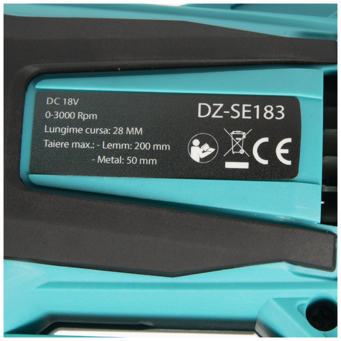 Fierastrau pendular sabie cu acumulator Detoolz DZ-SE183 18V fara perii 200mm [5]