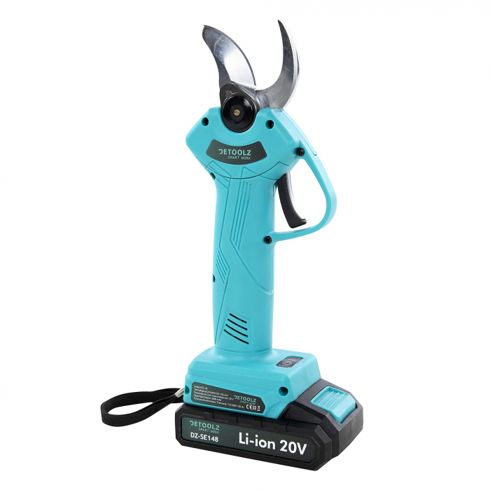 Foarfeca de gradina cu acumulator Detoolz DZ-SE148 20V 2Ah, grosime maxima de taiere30 mm [4]