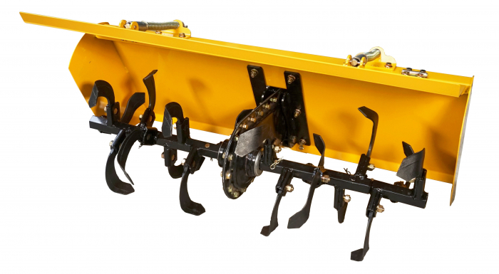 Minitractor ProGARDEN Campo T18 V25.1 4x4, 18CP, benzina, hidraulica fata-spate, roti 6.00-12 cu freza tractata, plug, tocator vegetatie, cositoare cu discuri si lama zapada/pietris [7]